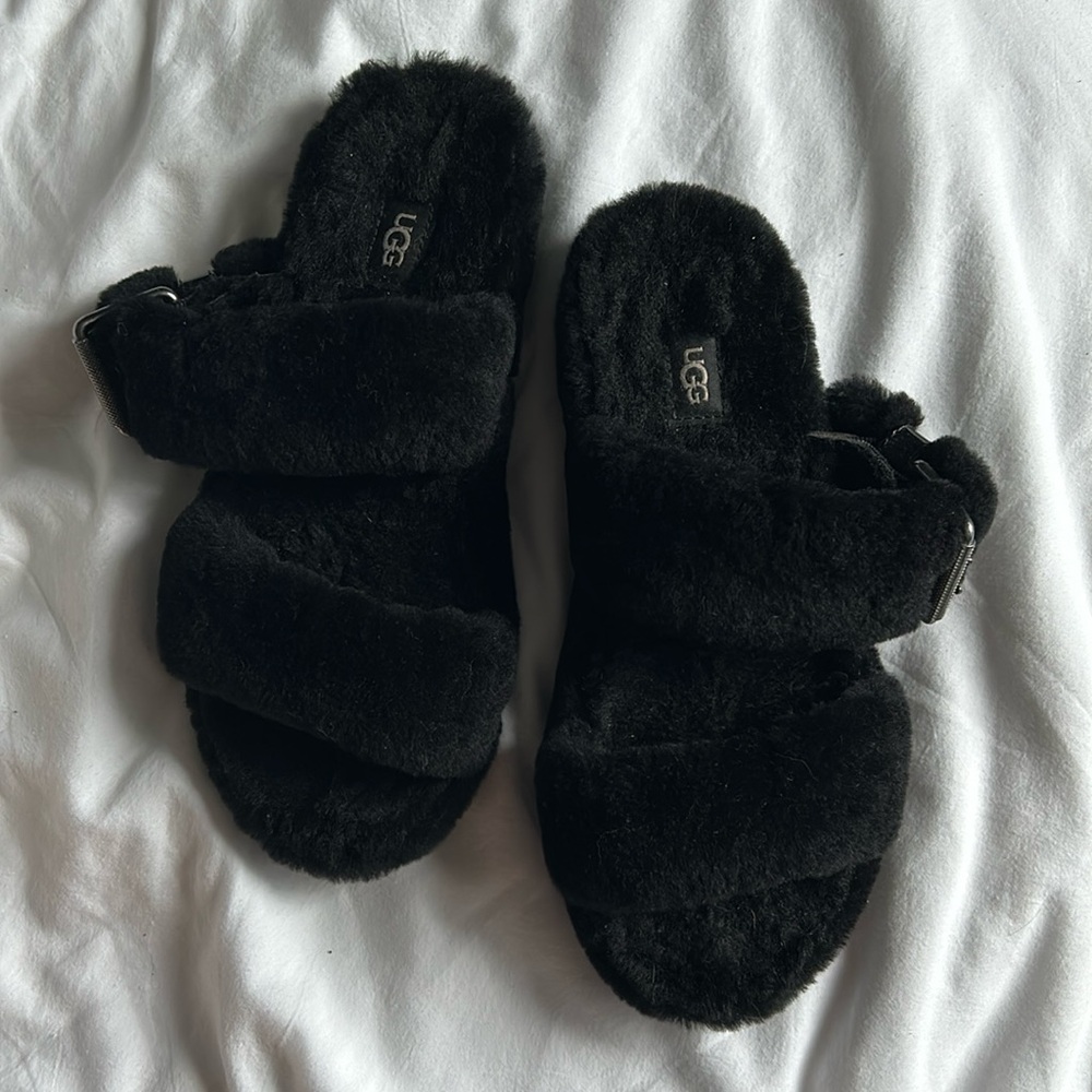 Ugg ‘Fuzz Yeah’ Sheepskin Slide/Slippers - Size 9 - image 1